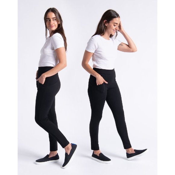 Betabrand Pants - Betabrand Skinny Leg Zippered Journey Pant Black S